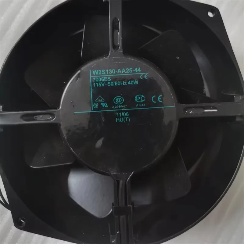 W2S130-AA25-44 115V 40W AC Axial Fan 172x150mm Replacement Quiet 2-Wire 50/60Hz Ball Bearing Cooling Fan for CNC Machine Server