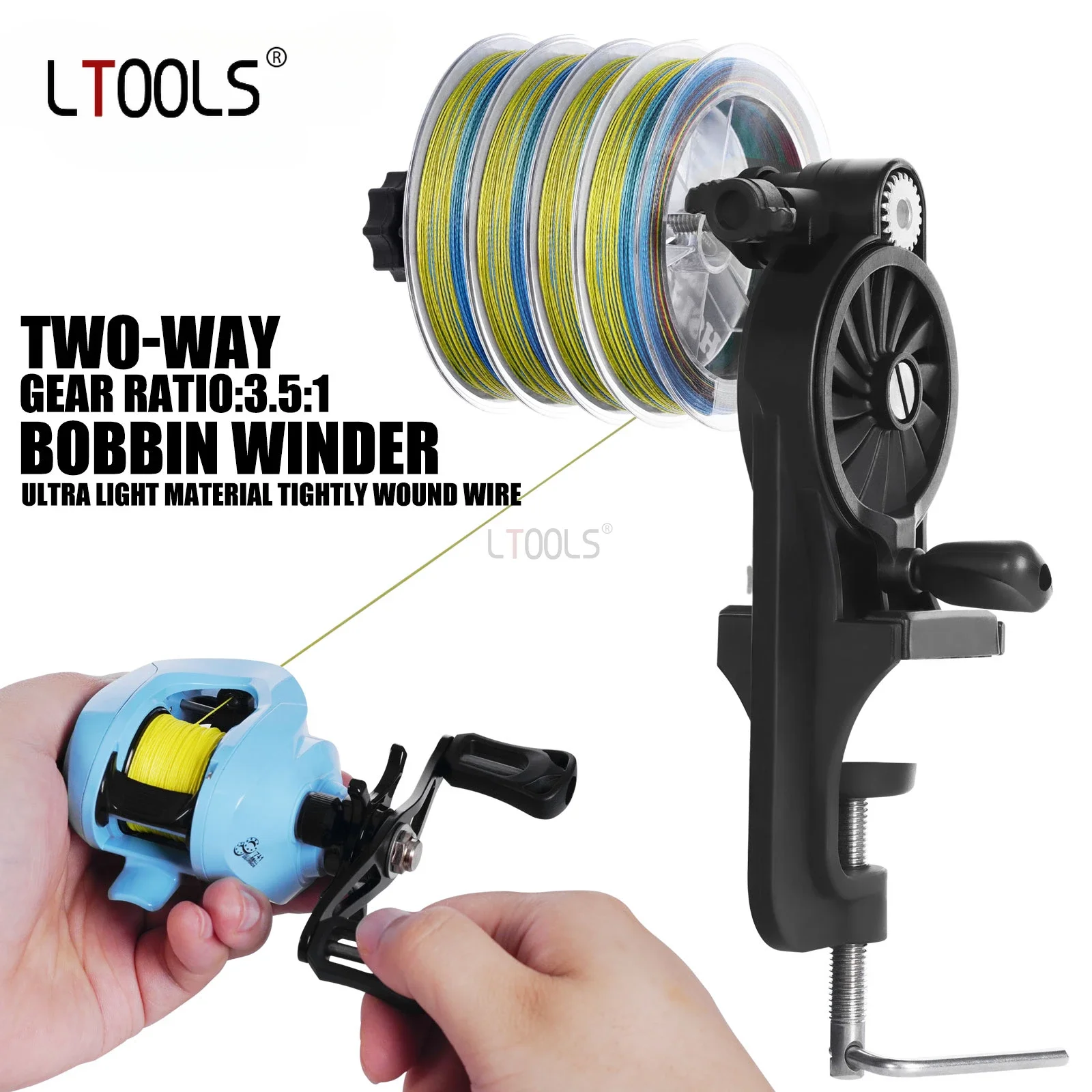 

New Fishing Line Spooler for Baitcasting Spinning Reel Portable Fishing Line Winder Machine Reel Spooler Fishing Tackle Tools