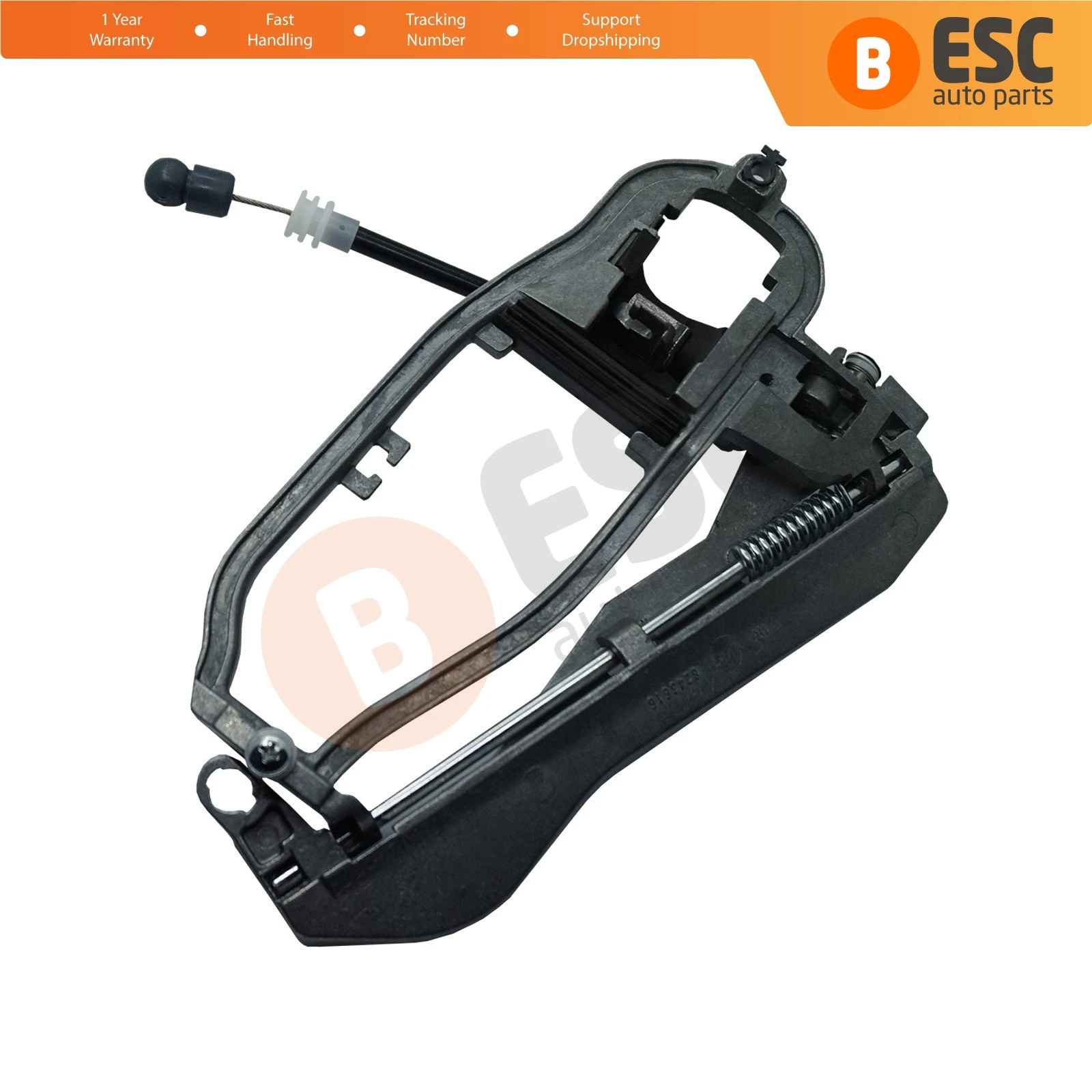 

ESC Auto EDP996 Car Outside Exterior Door Handle Housing Carrier Frame Bracket Rear Right 51228243636 For BMW X5 E53 2000-2006