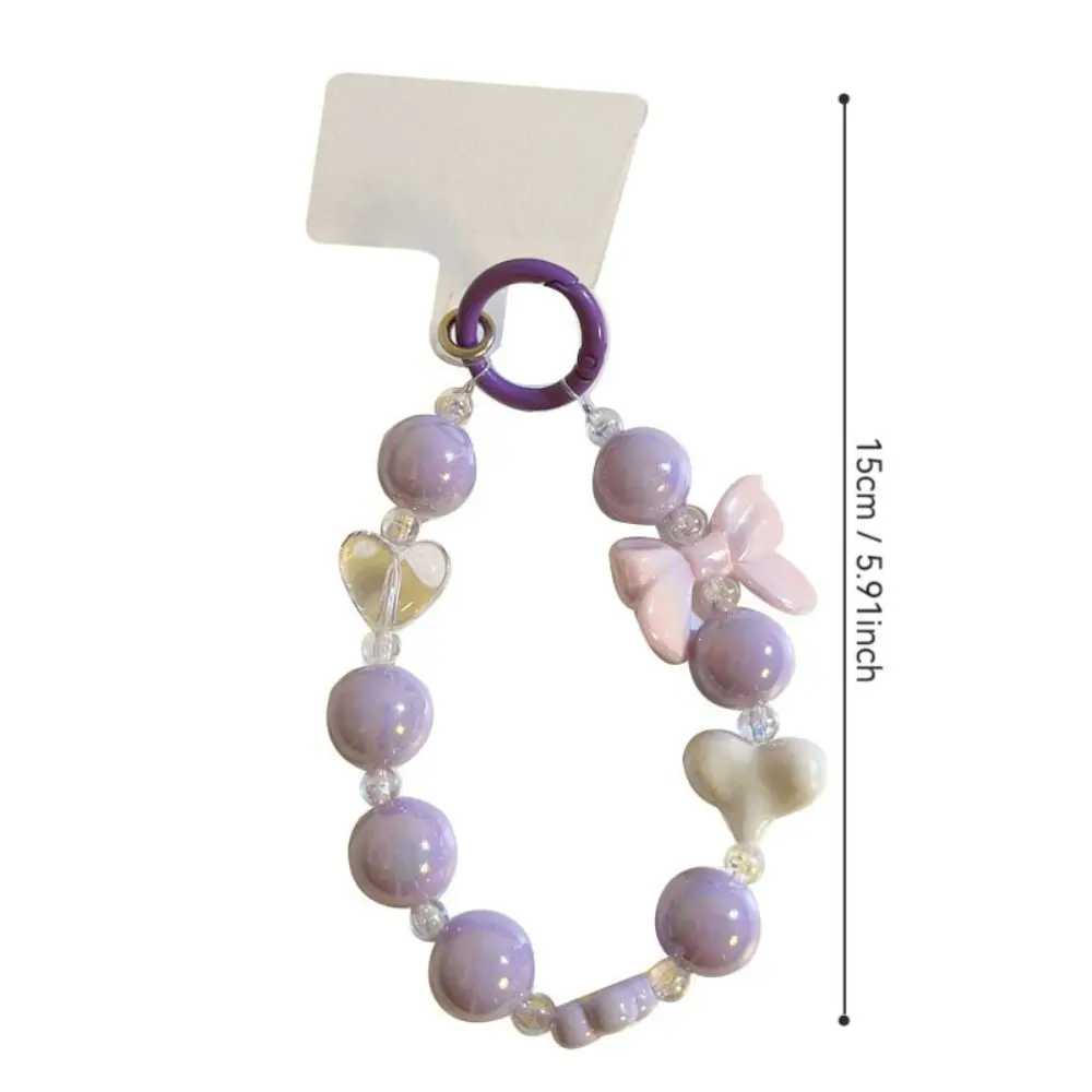 معكرون الحب القوس عقدة الهاتف المحمول الحبل مكافحة خسر الساحرة جراب هاتف قلادة حزام المعصم الموضة للنساء