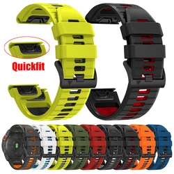 1:1 Official Quick Fit Silicone Straps for Garmin Descent Mk3i 51mm Mk2 Sports Watchbands for Garmin Epix Pro 47mm Bracelet Belt