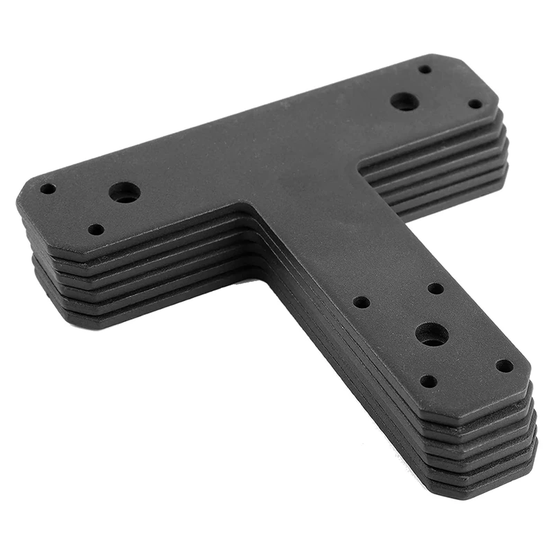 

Column To Beam Connectors T Brackets - T Plate Flat Straight Steel Brackets Black 4Mm Thick For Patch Plates