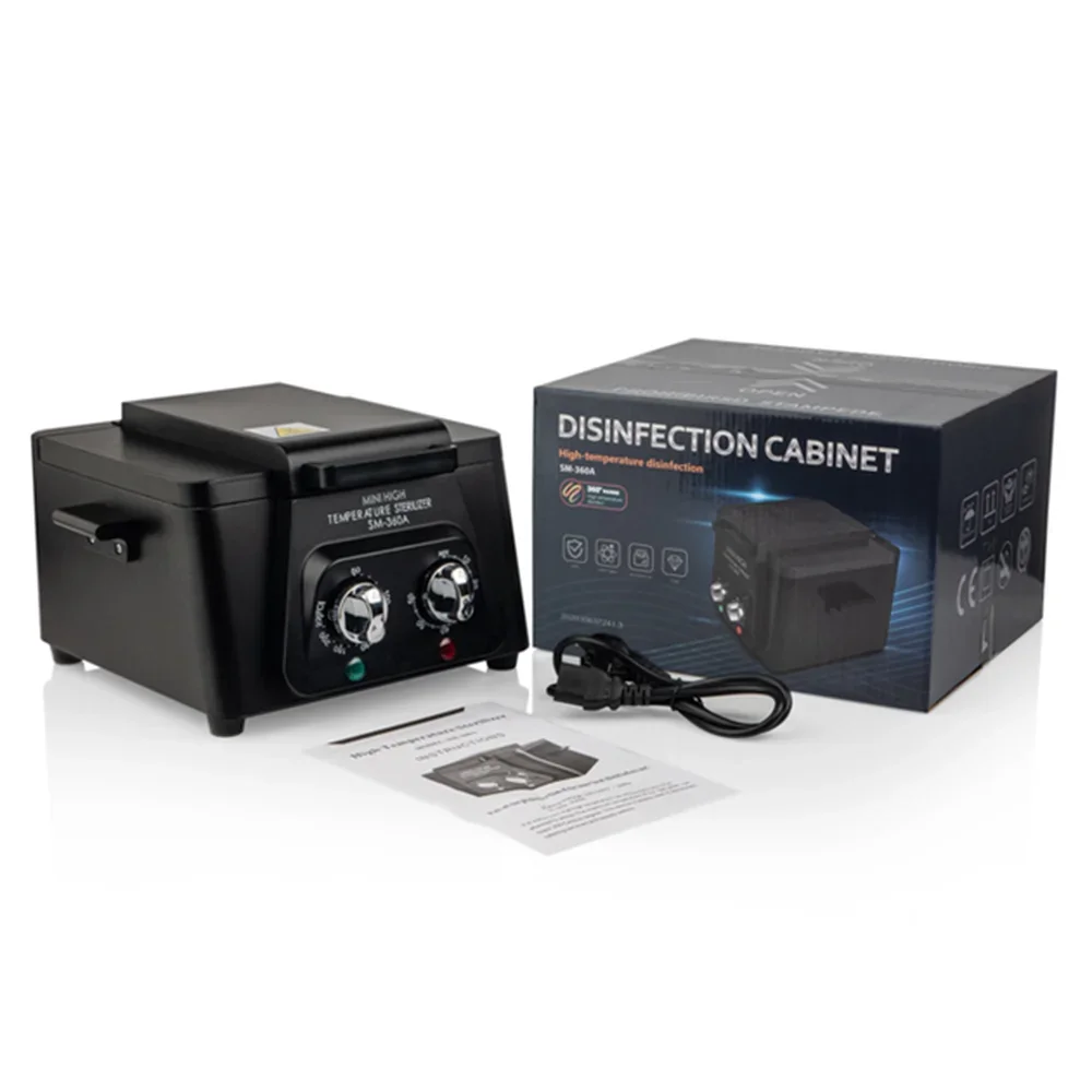

Коробка для сухой стерилизации тепла для металлических инструментов - Высокотемпературный дезинфекционный шкаф объемом 2,5 л для маникюрного салона и парикмахерских инструментов, регулируемый