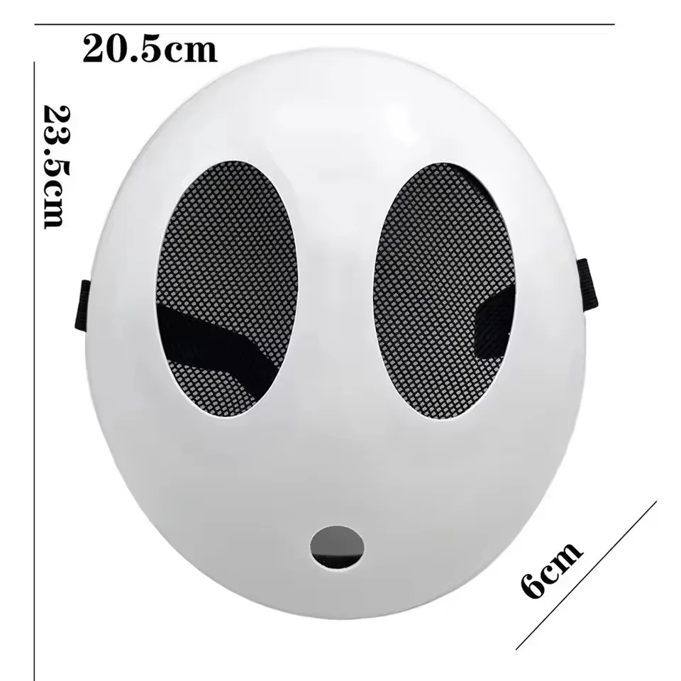 Game Bros Shy Guy Mask Cosplay Funny Unisex Adlut Plastick Masks Halloween Carnival Party Costume Props Masquerade Cartoon Chara view 5