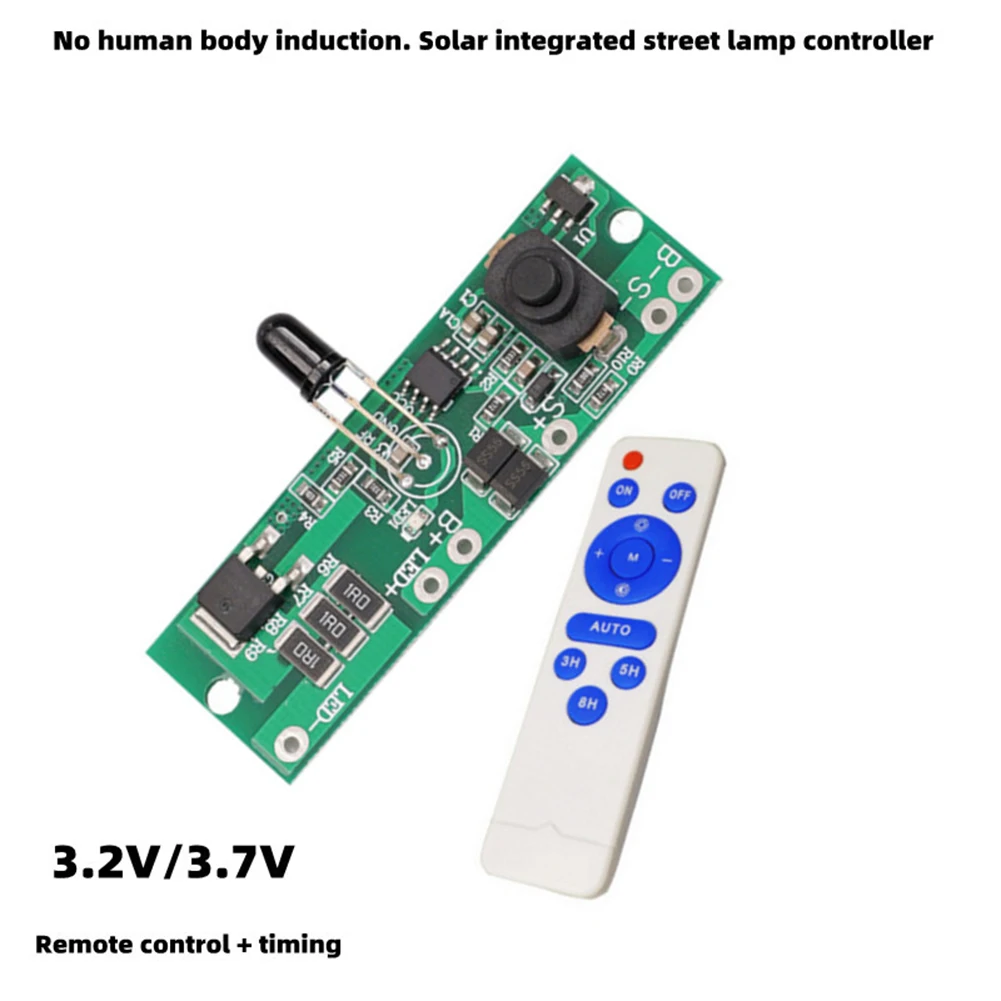 3.2V/3.7V Solar Powered Street Light Panel Solar Circuit Board w/ Remote Control