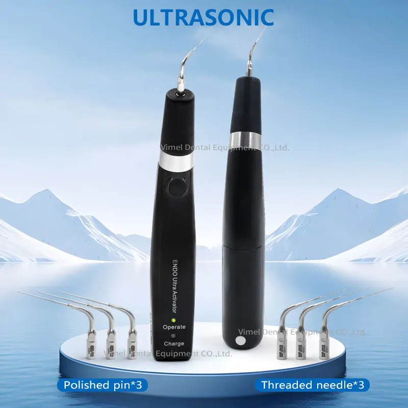Dental Endo Ultra Activator Cordless Ultrasonic Handpiece Endodontic Irrigator with Tips Root Canal Dentistry