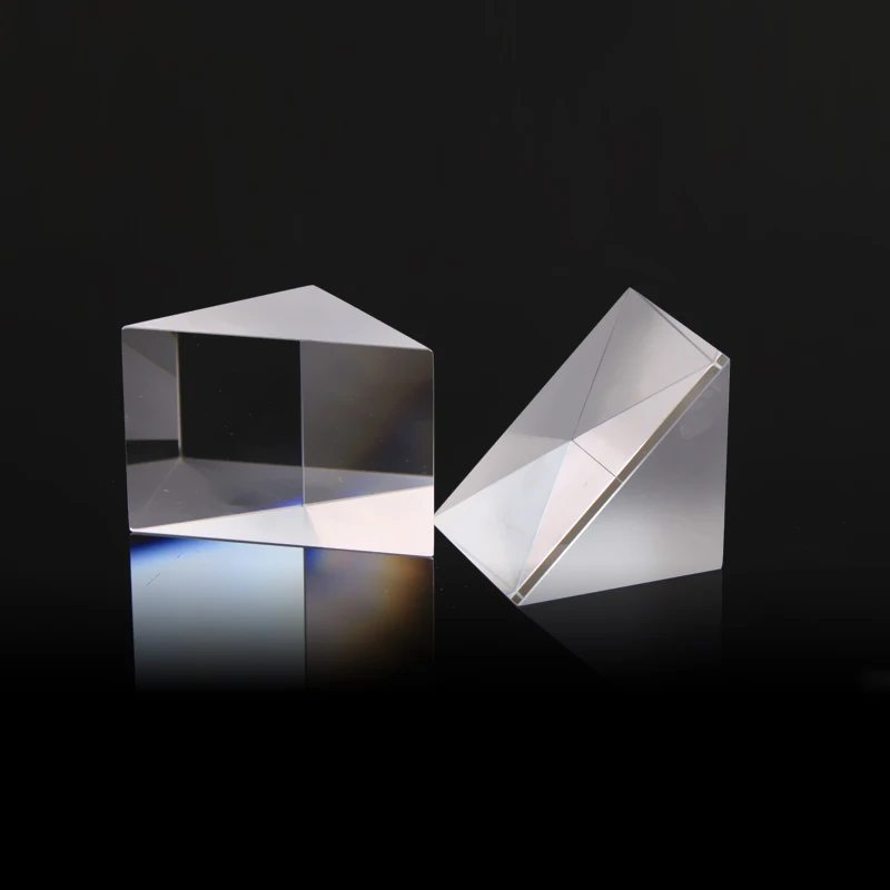 15-50mm K9 Right Angle Prism 90 Degree Optical Glass Isosceles Prism for Laser Beam Steering Optics Experiment