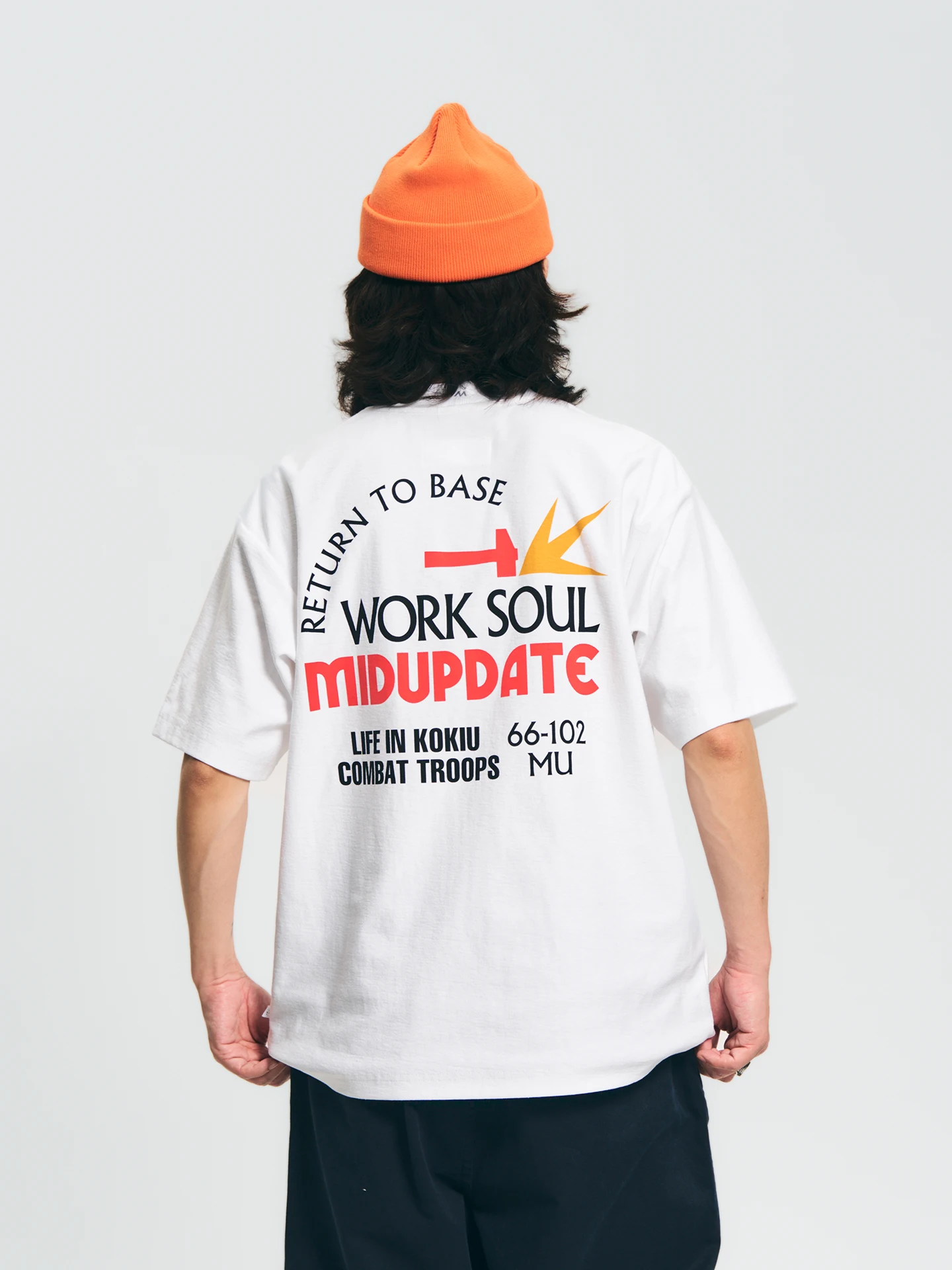 

Casual Retro Color Blo Work Soul Letter Print ket ort Sve T-irt Loose Fit Printed Cotton round Ne Top for Men