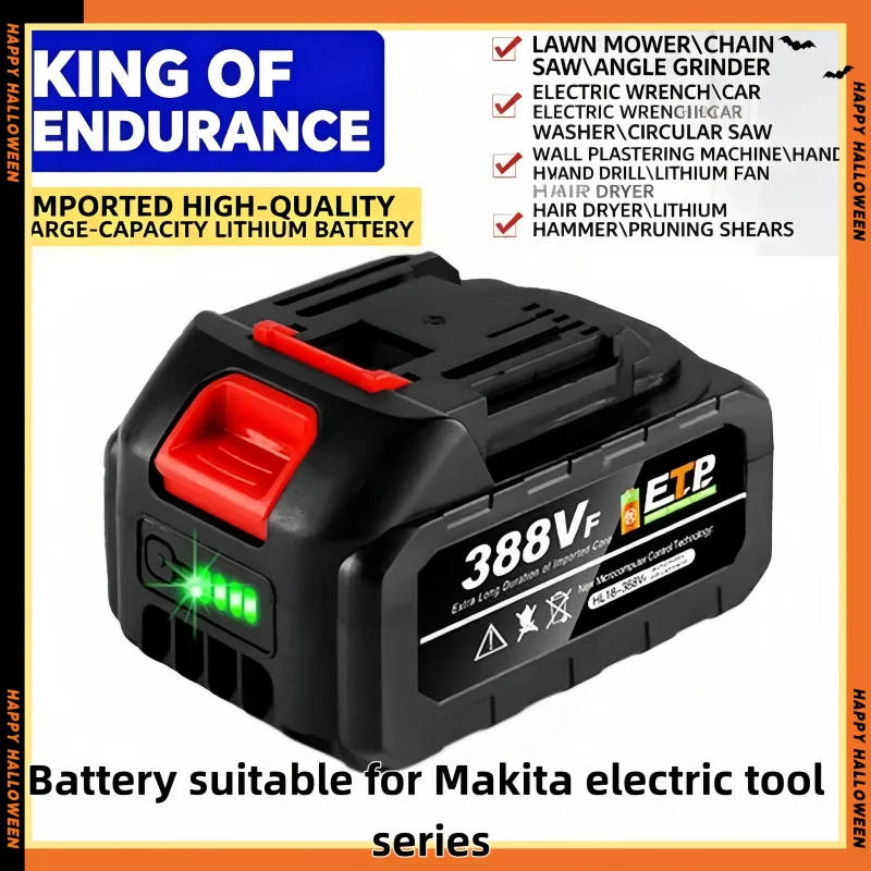 

18V Li-ion Replacement for Makita BL1815 BL1830B BL1840B BL1850B BL1860 Rechargeable Lithium Battery for Cordless Power Tools