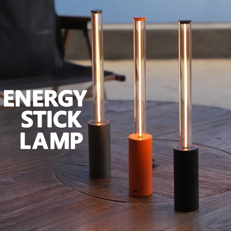Modern Minimalist Rechargeable Ambient Night Light - LED Bar Lamp for Dining & Bedroom, Soft Breathing Glow for Relaxation