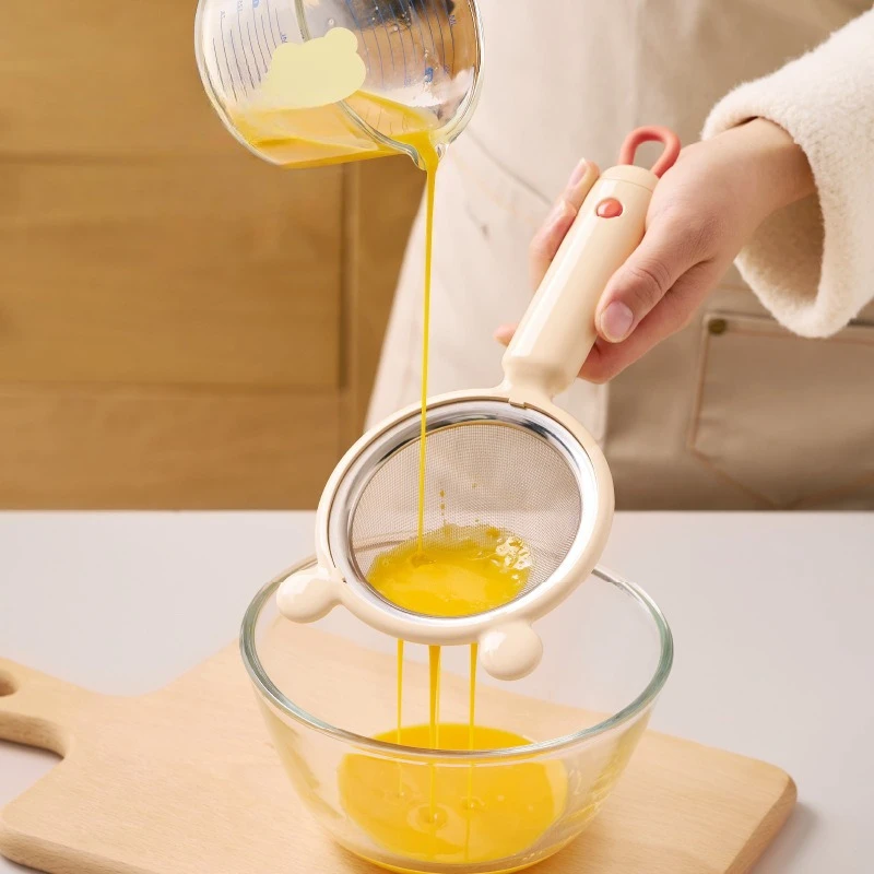 Multi-functional Flour Sieve Strainer Soybean Milk Filter Net Home Ultra-fine Residue Separator Baby Complementary Food Filter