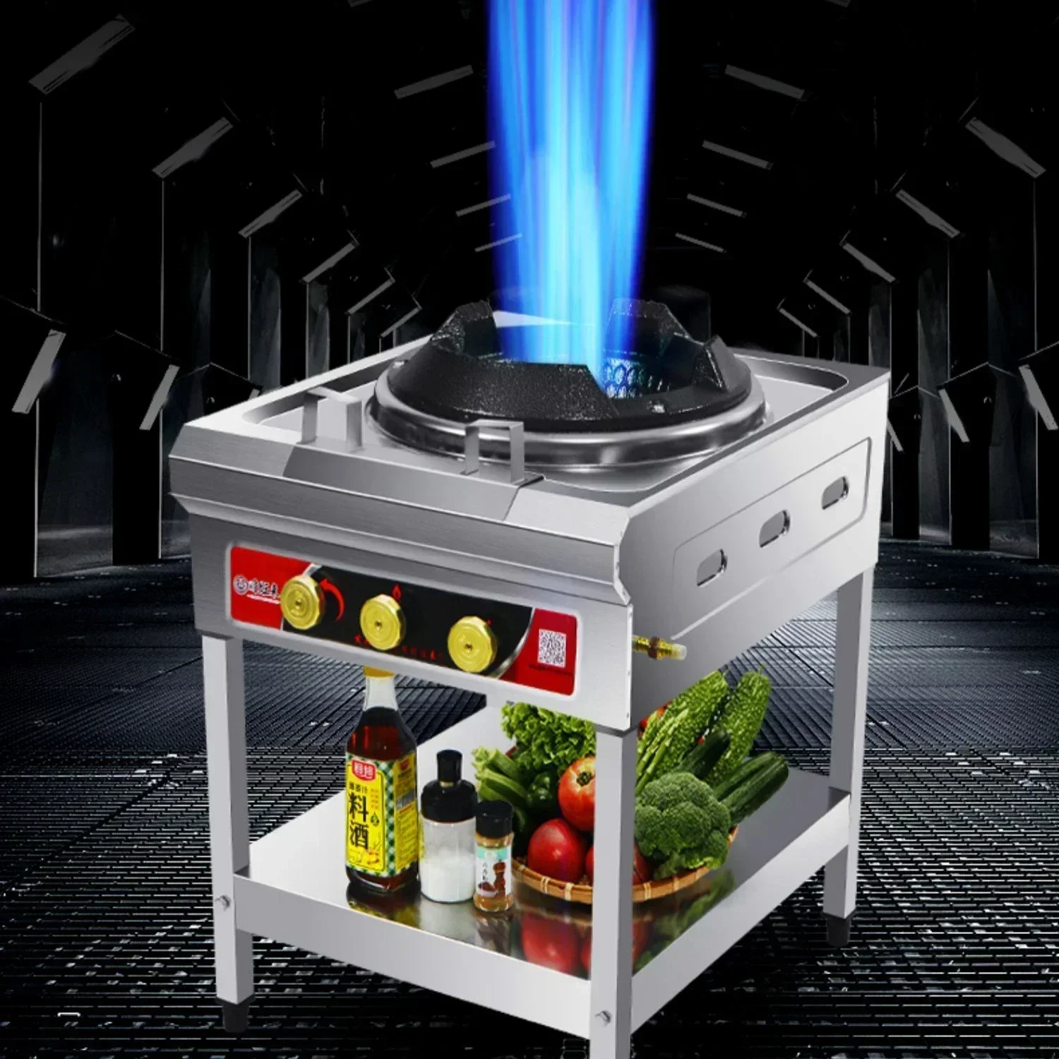 New commercial fierce fire stove. Liquefied gas stove. For restaurant. Special gas stove. Energy-saving.