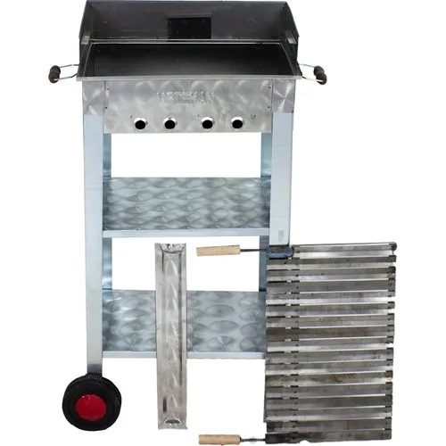 Metehan Mth-69 Outsize Size Groined Lama Latticed Barbecue 2 Wheel