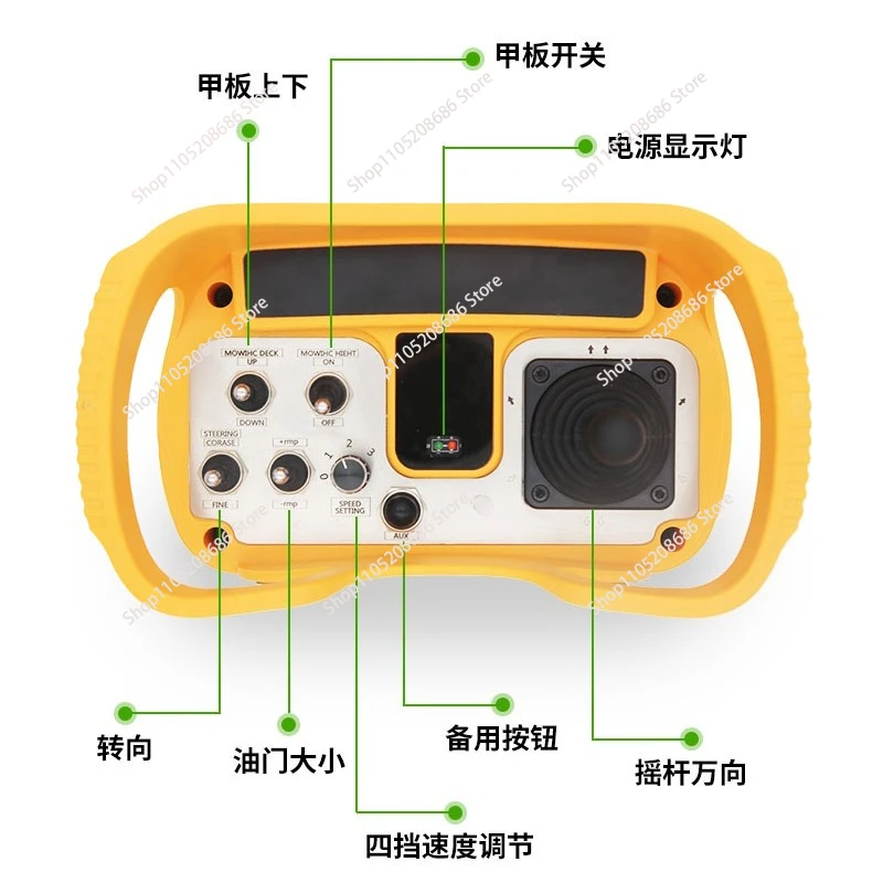 Customized Industrial Wireless Remote Control Q5000 Analog Double Rocker Type 485 Communication CAN Interface Bus