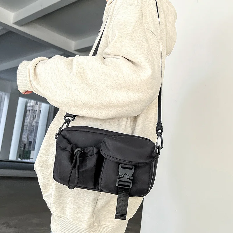 Retro Amerikaanse Crossbody Tassen Voor Vrouwen 2024 Nieuwe Casual Mobiele Telefoon Portemonnees En Handtas Reizen Schoudertas Heren Sportborsttas