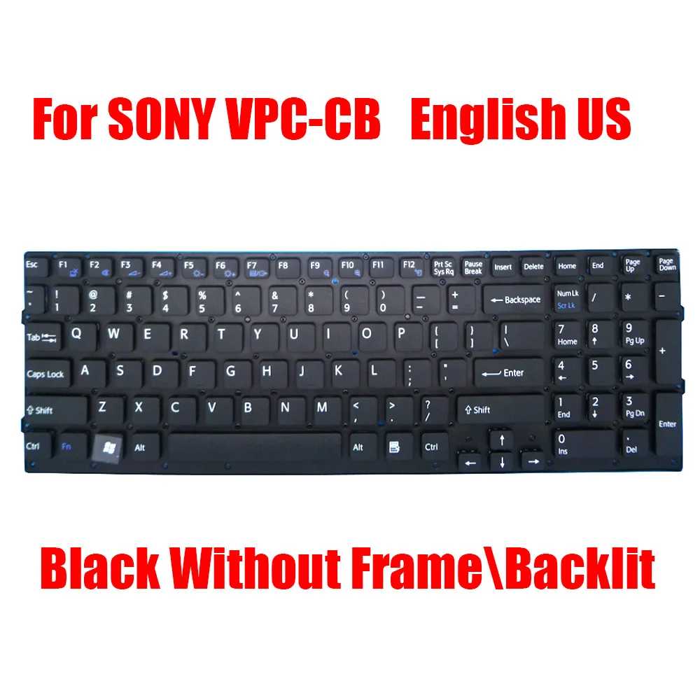 

US RU Laptop Keyboard For SONY VPC-CB VPCCB 148954861 148955161 9Z.N6CBF.101 148954821 9Z.N6CBF.001 9Z.N6CBF.00R Russian English