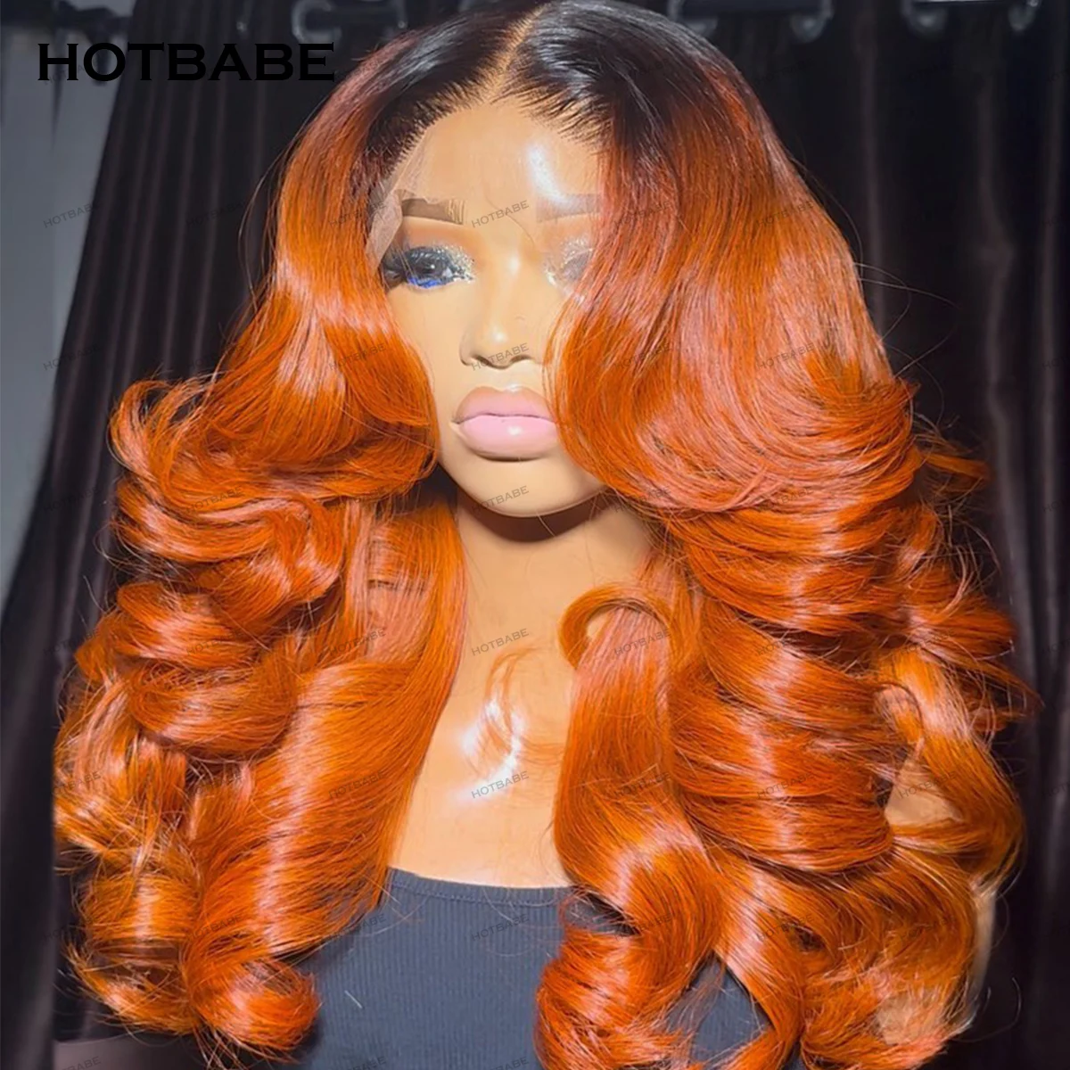 400 Dichte P1B/350 Farbige, federnde, lockige, kleberlose Echthaarperücken, Super Double Drawn 360/13×6/13×4 HD Lace Frontal Perücke, vorgezupft