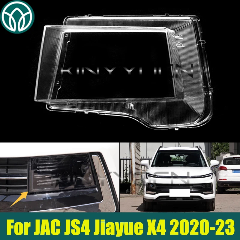 

Car Headlight Cover Shell For JAC JS4 Jiayue X4 2020 2021 2022 2023 Transparent Head Light Lamp Lens Headlight Mask