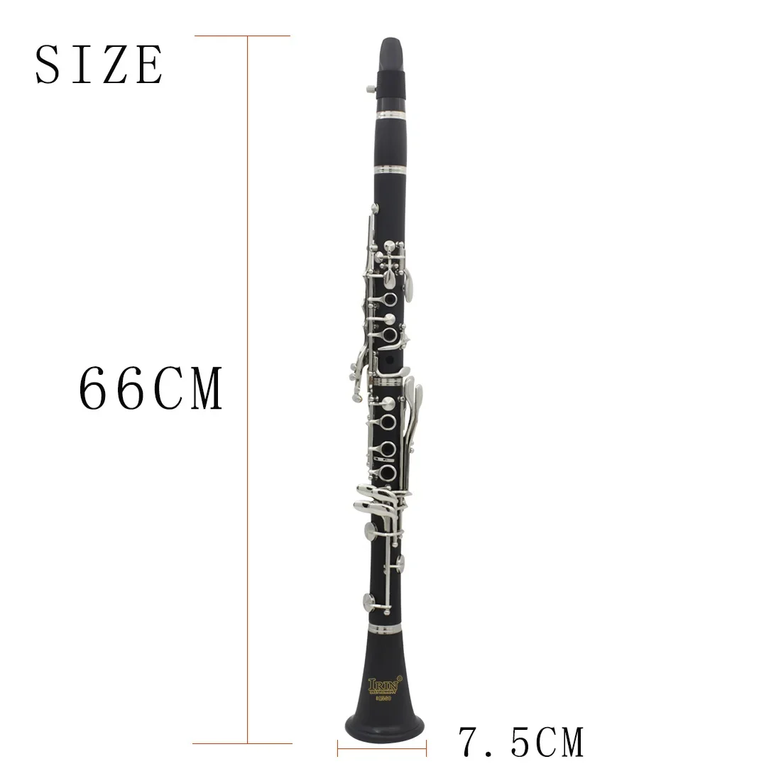 IRIN Bb Clarinet 17 Keys Bakelite Wooden Clarinette Black Grenadilla Professional Woodwind Instrument With Box Accessories Parts