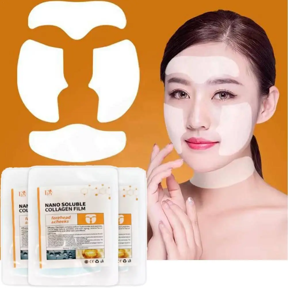 

Collagen Film Paper Soluble Facial Mask Cloth Anti-Aging Soluble Water Face Filler Full Collagen Fiming Lifting Face Skin Care