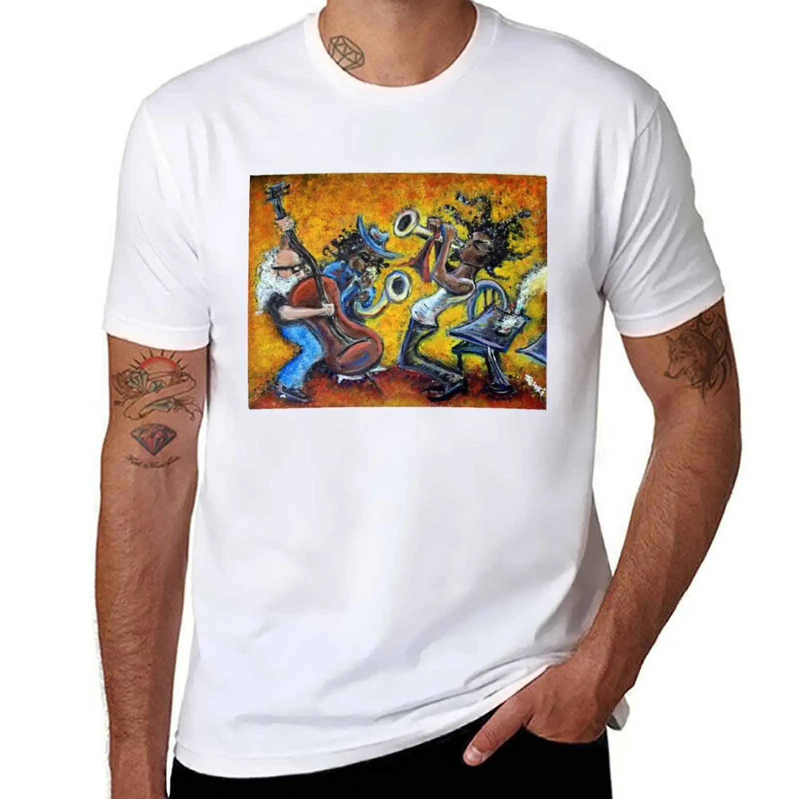 

The Jazz Trio T-Shirt t shirts for man cotton funny anime t shirts oversize T-Shirt