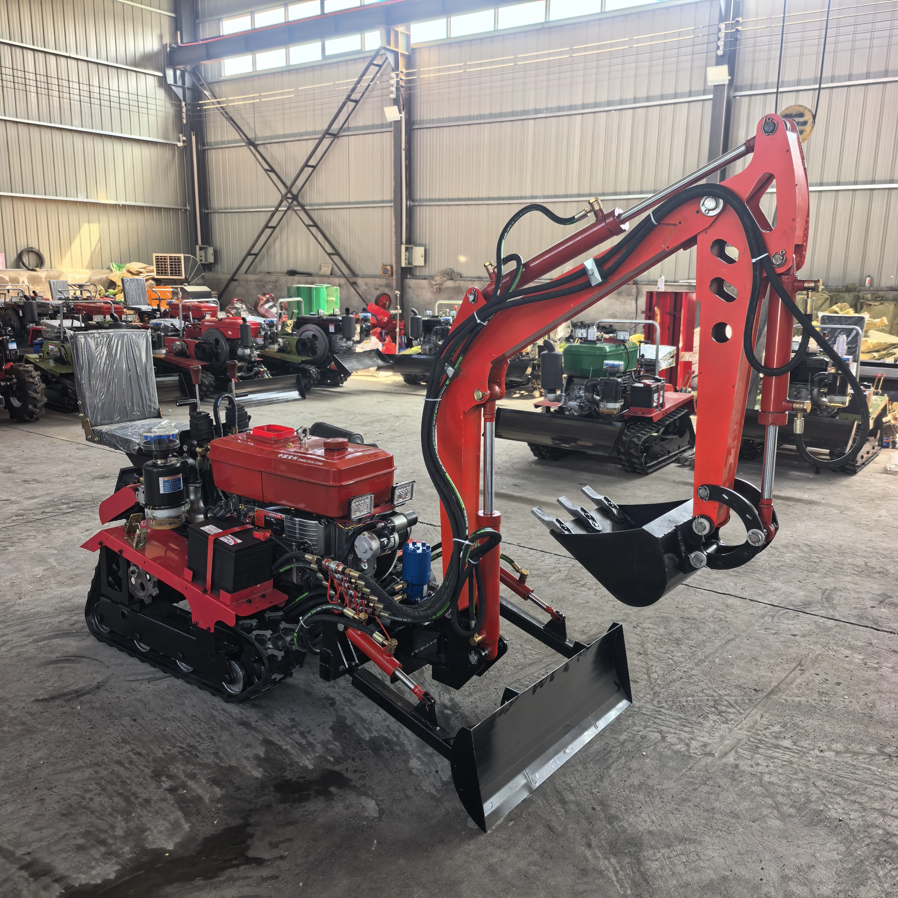Multifunctional 25 35 50 Horsepower, Car Mounted Tracked Micro Cultivator, Factory Supply
