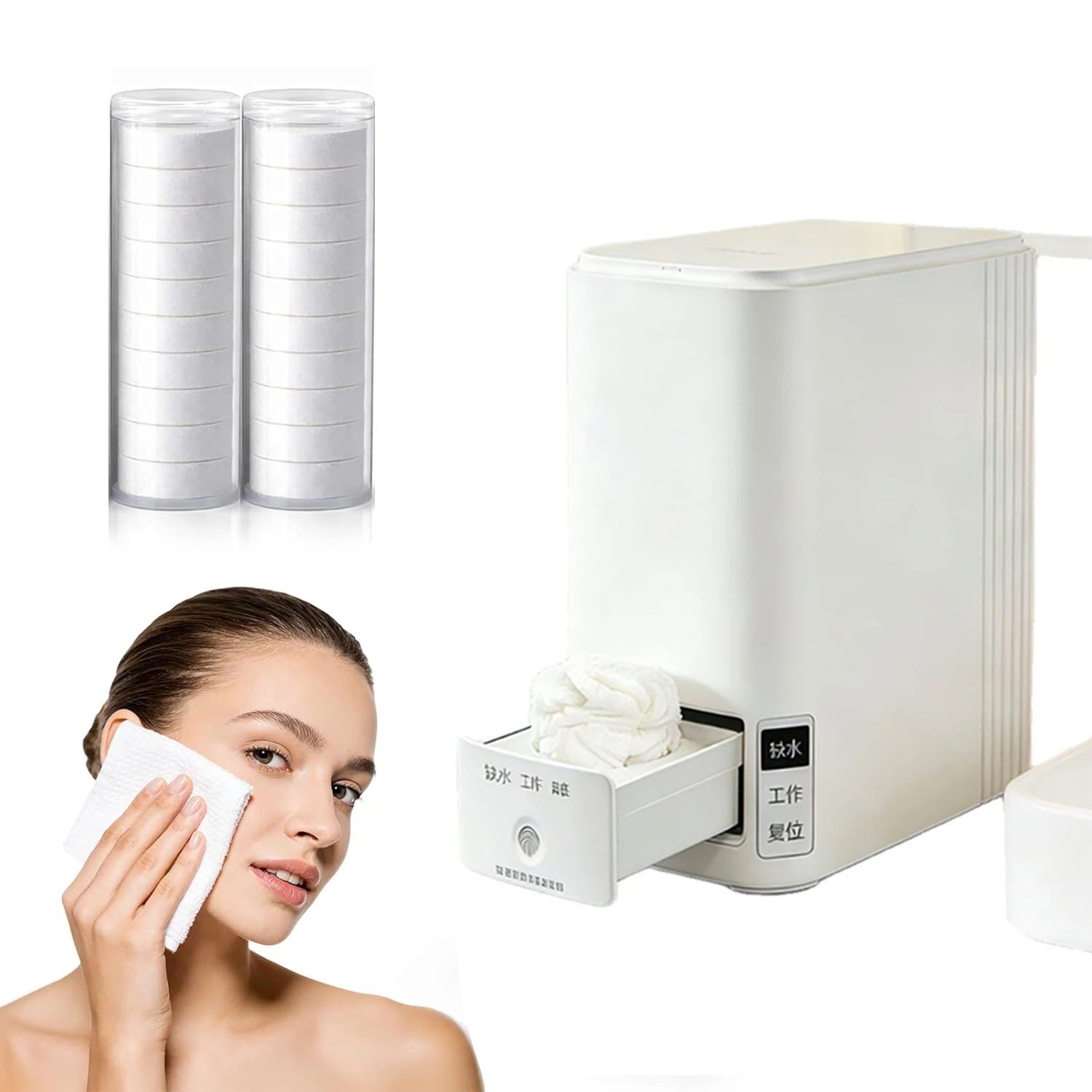Hot Face Wet Towel Heater Dispenser Machine Auto Disposable Towel Warmer Fast Heating 55°C Constant Temp 500ml Tank for Salon