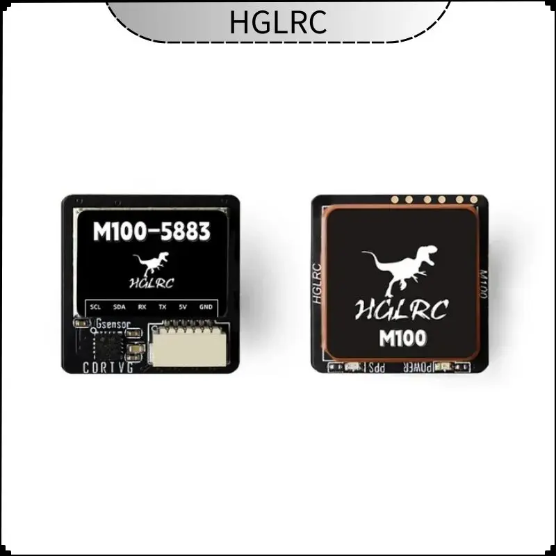 

HGLRC M100-5883 M10 GPS Module with Compass Ceramic Antenna on-board LED Indicators 21x21mm for RC Airplane FPV Long Range