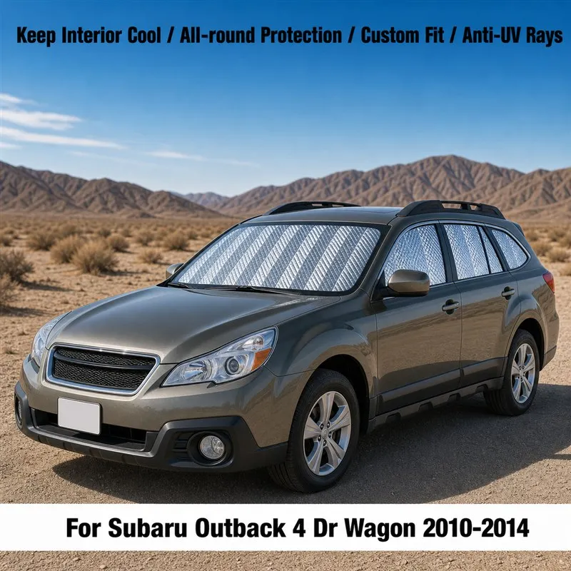 

For Subaru Outback 4 Dr Wagon 2010-2014 Full Set Car Window Sunshades UV Block Privacy Heat Insulated Foldable Car Curtain