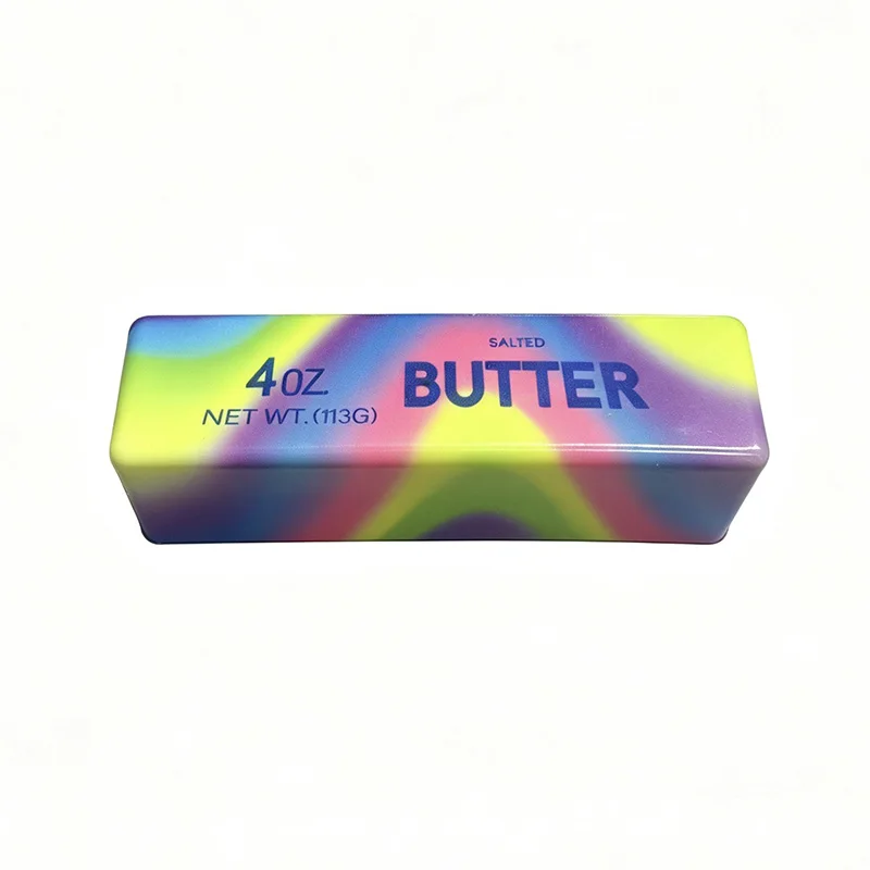 1 Stück Simuliertes Butter-Brot-Quetschspielzeug mit langsamem Rückprall zur Entspannung und Dekompression, neu