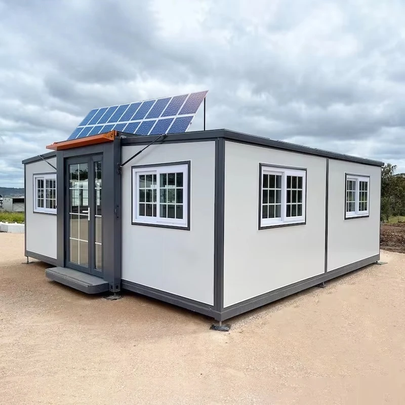منازل تعمل بالطاقة الشمسية، منازل جاهزة محمولة تعمل بالطاقة، منازل ومكاتب حاويات متنقلة للمعيشة