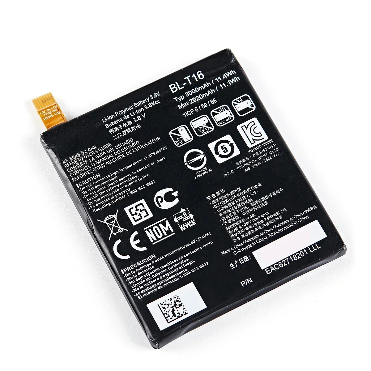 Original BL-T16 3000mAh Battery For LG G Flex 2 Vu 4 Vu4 H950 H955 H959 US995 LS996 H955A BL T16  Mobile phone Batteries+Tools