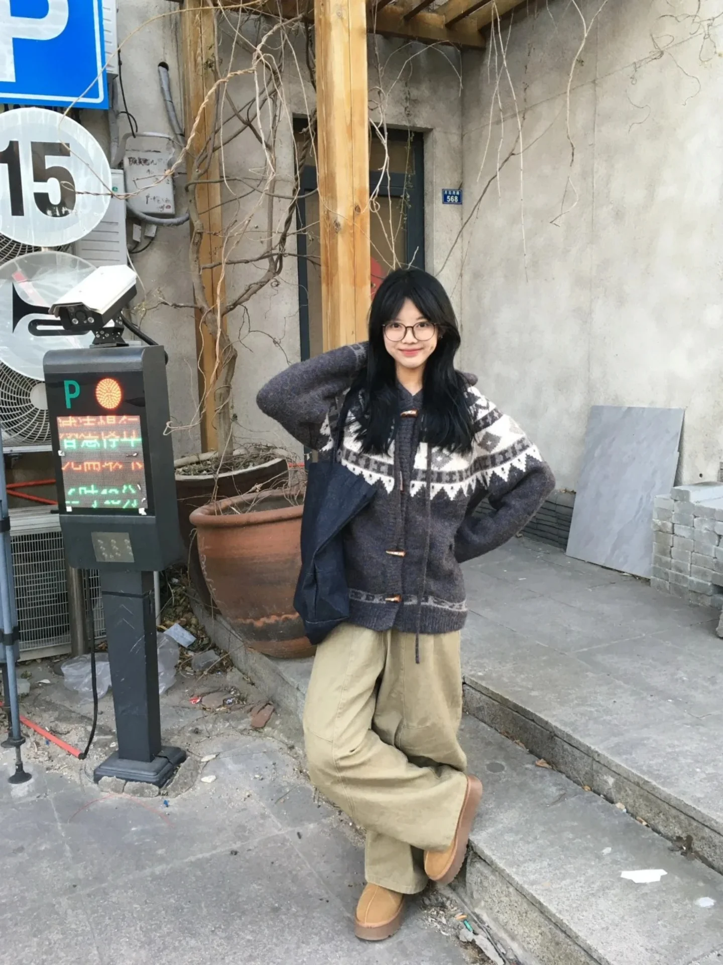 

Couples Matching Loose Knitted Sweater Coat Men's Faionable Vintage Sle Winter Outerwear Casual Outdoor Geometric Pattern