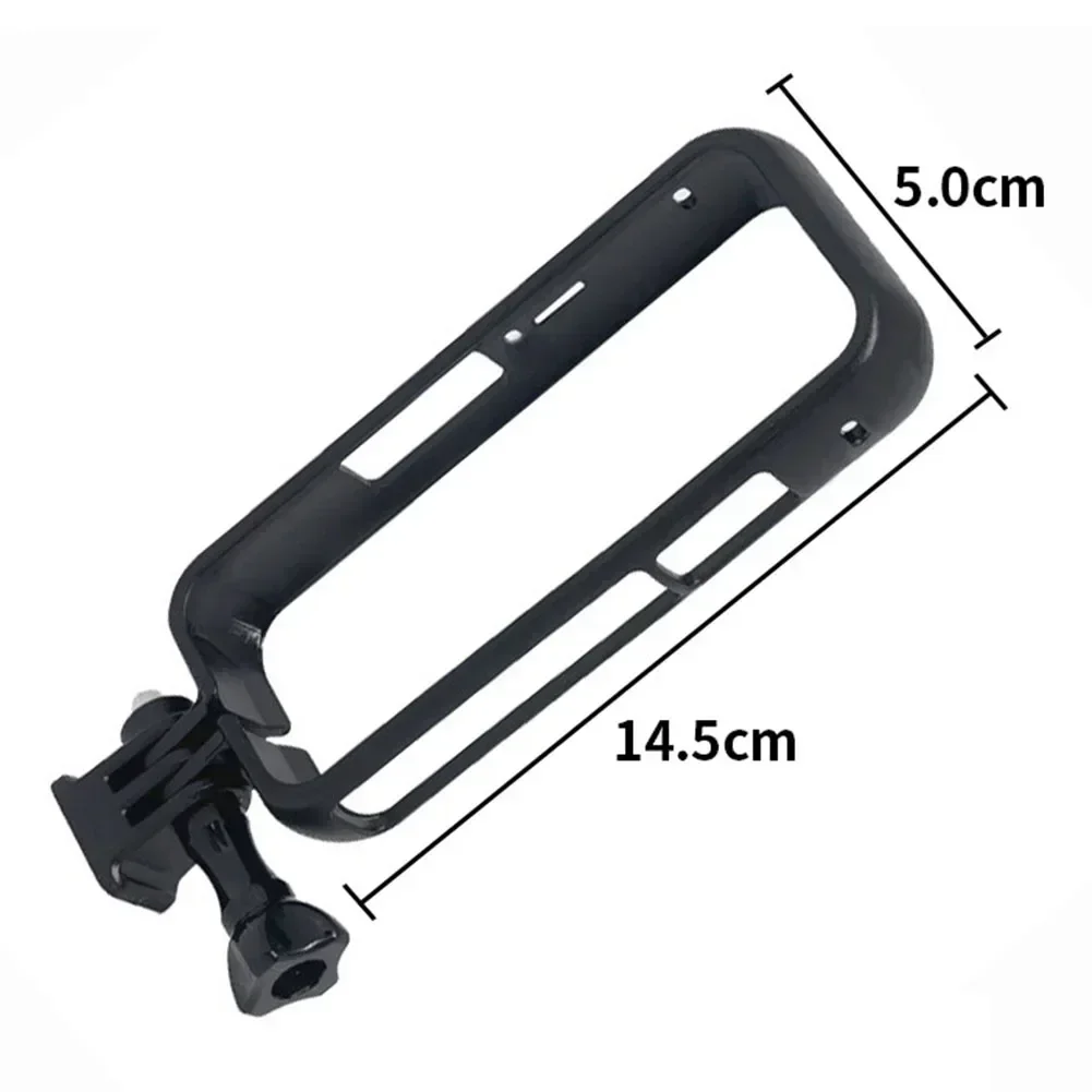 Casing pelindung bingkai perbatasan Adapter Mount, braket ekspansi dudukan adaptor untuk kamera Insta360 OneX3 tahan lama plastik Tripod Adapter