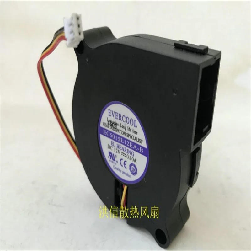 Original EC5015L12EA-B 12V 0.10A 5ซม.5015สามเครื่องเป่าลมกระจายความร้อนพัดลม