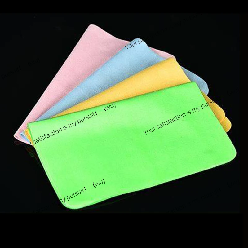 10 pieces/batch, suede glasses cleaning cloth, microfiber, suitable for lenses, mobile phone screen cleaning wipes