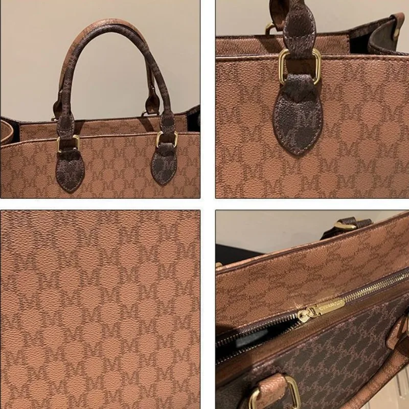 2024 nuova borsa di nicchia borsa per la spesa portatile di moda da donna borsa Versatile per pendolari di grande capacità borsa temperamento
