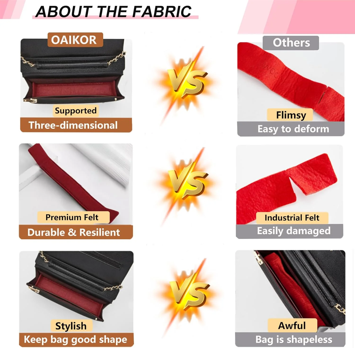 قاعدة المشكل لحقيبة يد WOC محفظة أسفل إدراج للمحفظة على أكياس سلسلة WOC المشكل ورأى حقيبة المشكل التوقف WOC قاعدة المشكل