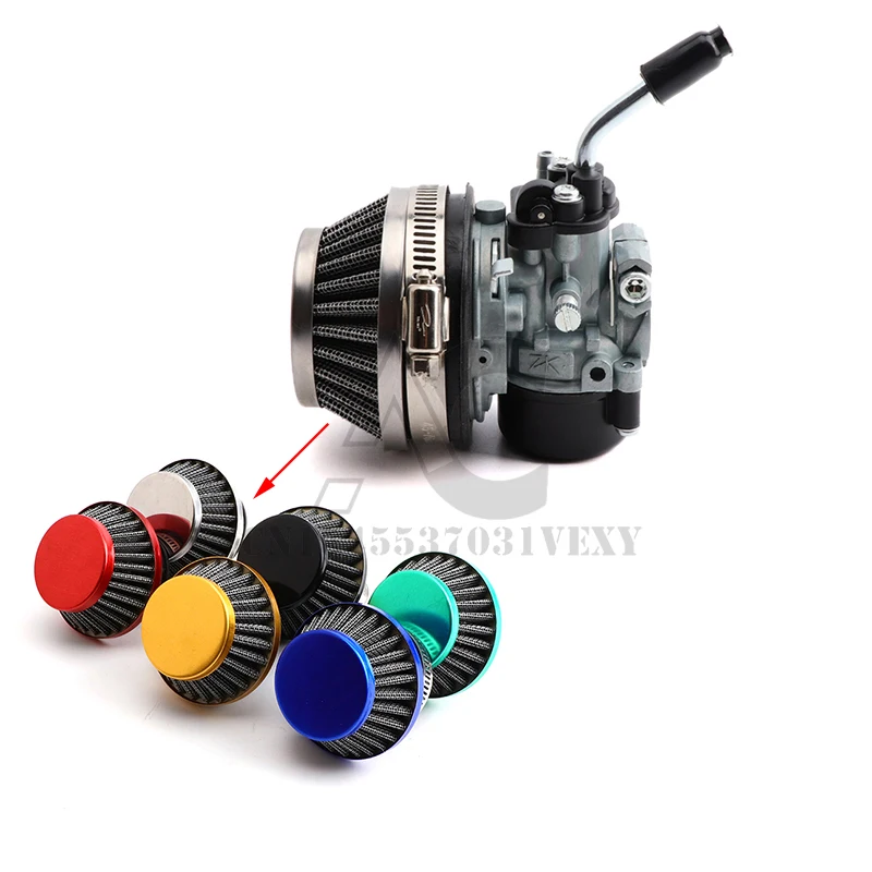 ATV 49cc Performance 19mm Carb Carburetor Air Filter Mainfold Assembly for 2-stroke 47cc 49 Cc Mini Pocket Bike