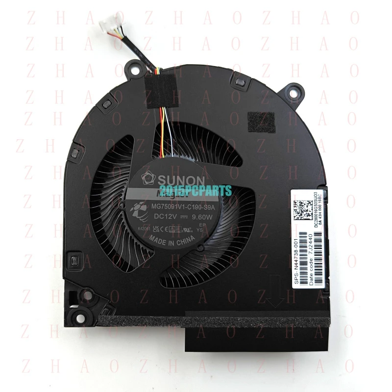 L+ New for HP Victus 16-R 16-R0073CL TPN-C169 CPU / GPU Cooling Fan N44738-001 DC12V