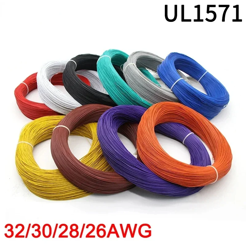 

UL1571 Electronic Wire 32 30 28 26 AWG Flexible Cable PVC Insulated Tin-plated Copper Environmental LED Line DIY Cord