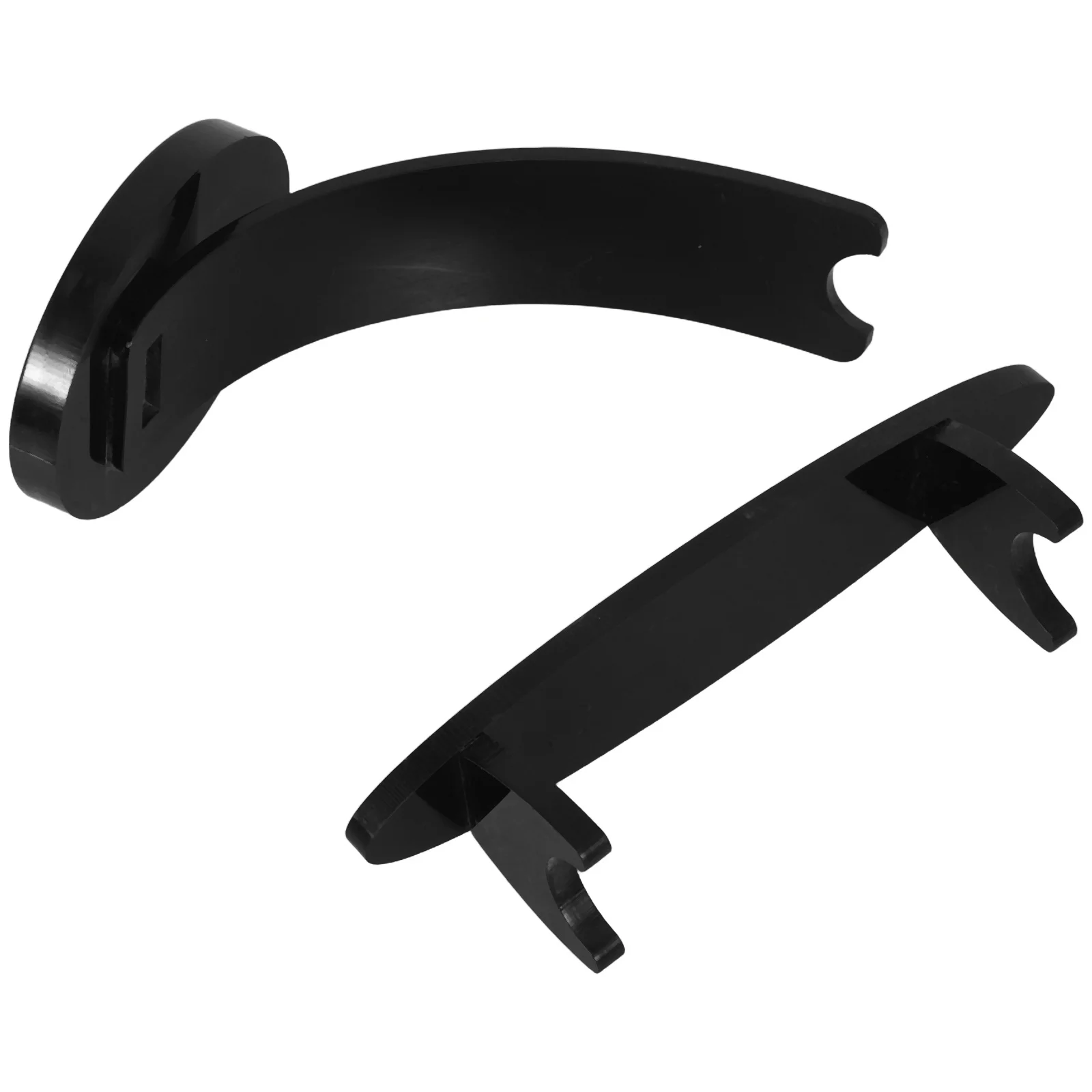 

2Pcs Acrylic Pen Holder Black Display Stand for Desk Fountain Pens Ballpoint Pencils Makeup Brushes Storage Rack