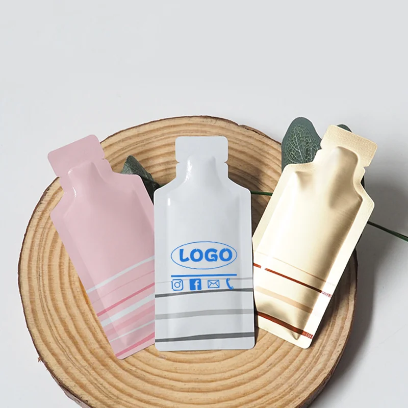 100 botellas de aluminio grueso para bolsitas de té, adecuadas para el envasado termosellable de matcha, miel, crema, líquidos, etc., con logotipo personalizable