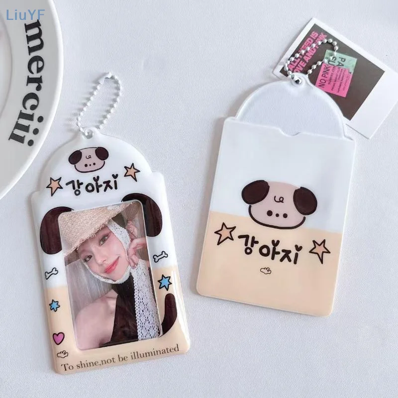 3 بوصة بطاقة تخزين الصور سماعات عنصر إطار الصورة الكورية Kpop المعبود صور بطاقة واقية حقيبة الظهر قلادة