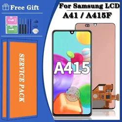 6.1'' New For Samsung A41 A415 A415F A415F/DS LCD Display Touch Screen Digitizer Assembly With Burn Shadow