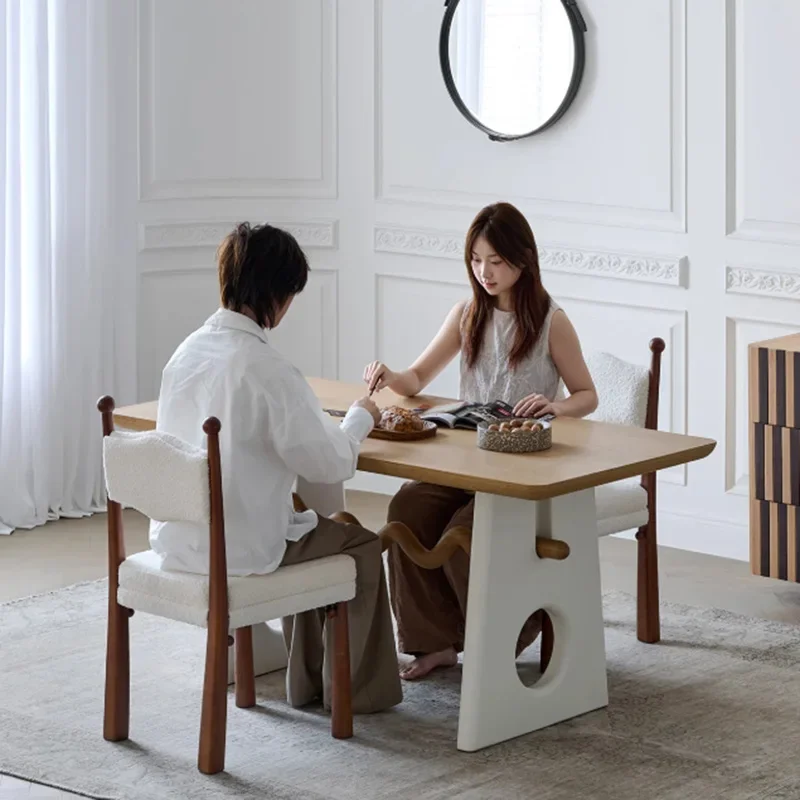 Balcony Designer Dining Table Office Writing Lounge High Dining Table Wood Study Restaurant Dressing Muebles Kitchen Furniture