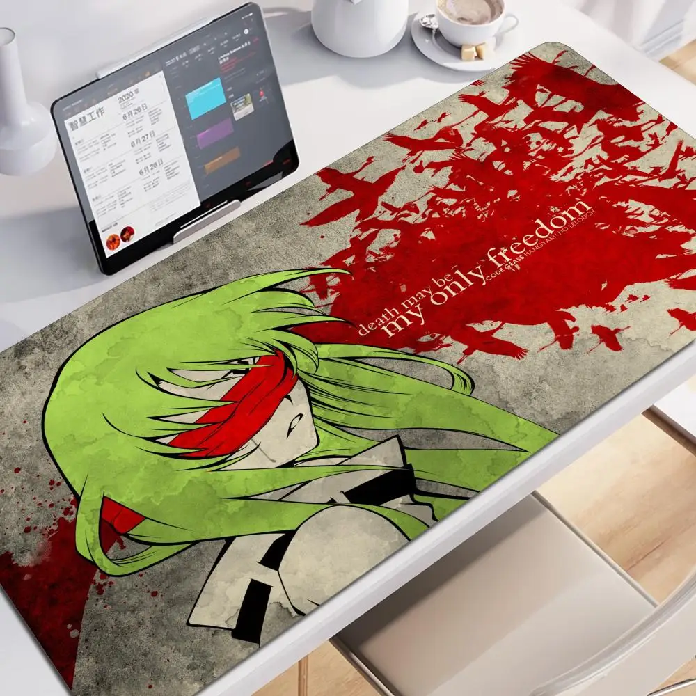 PC Office Accessories Large Hot Anime Code Geass Mousepad Desktop Mat Pretty Lelouch CC Protector Keyboard Carpet XXL Laptop Rug