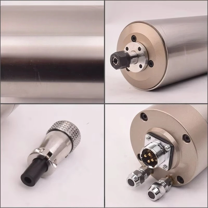 

Spindle Water Cooled Cnc Router Spindle Motor Inverter VFD GDZ 1.5KW 220V Water Cooled Machine Tool Spindle