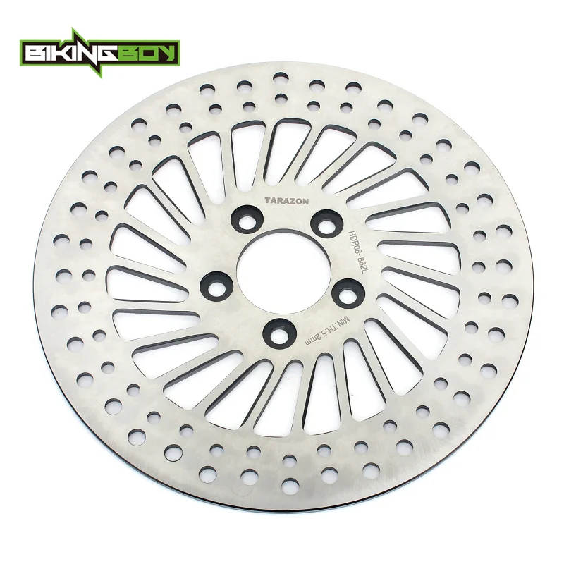 BIKINGBOY Hinterradbremsscheibe für Road King FLHR FLHRC Road Glide FLTR Street Glide FLHX Electra Glide LOW RIDER FAT BOB 12 – Detail 10
