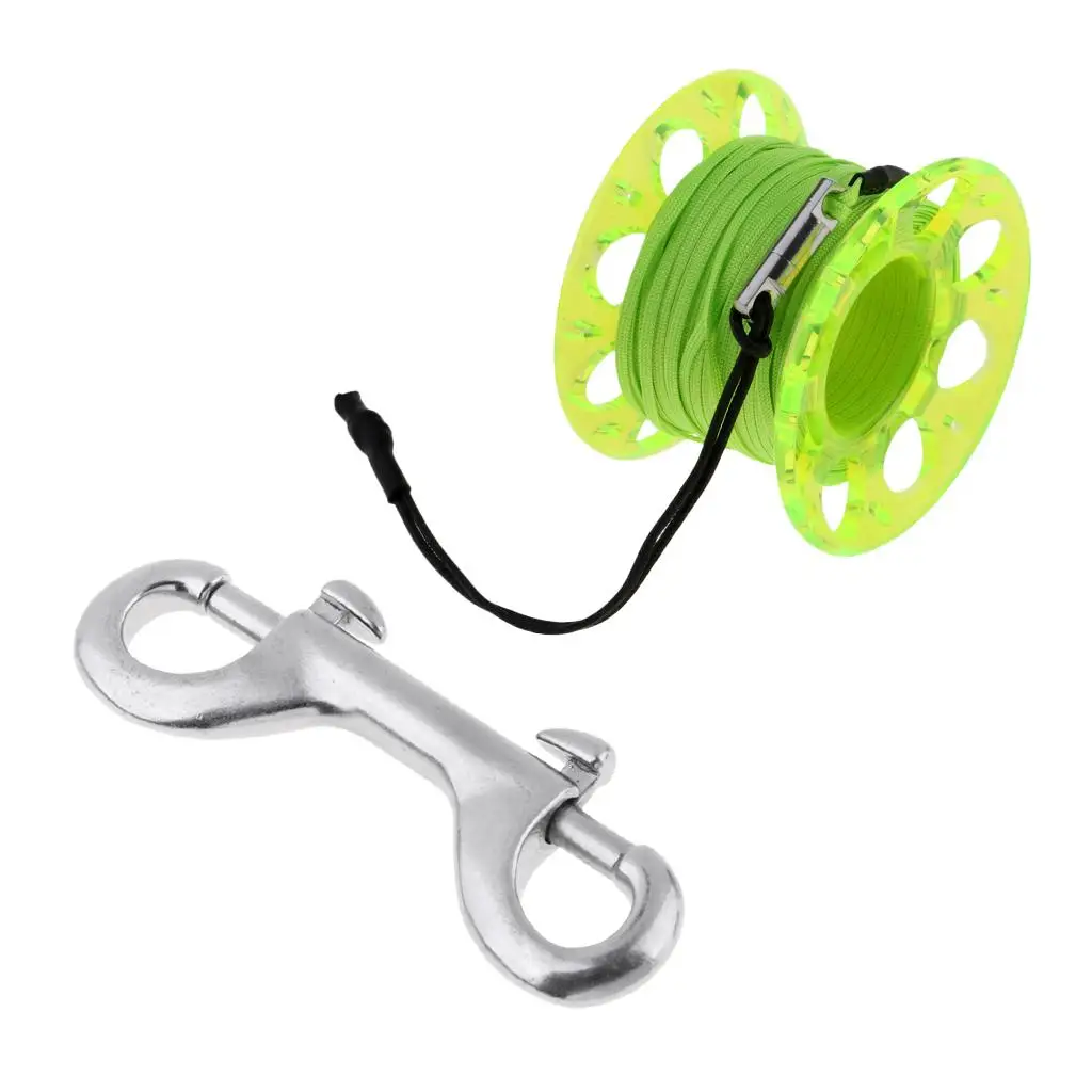 Scuba Dive Reels Finger with Brass Clip Boltsnap 49ft Visibility Cave